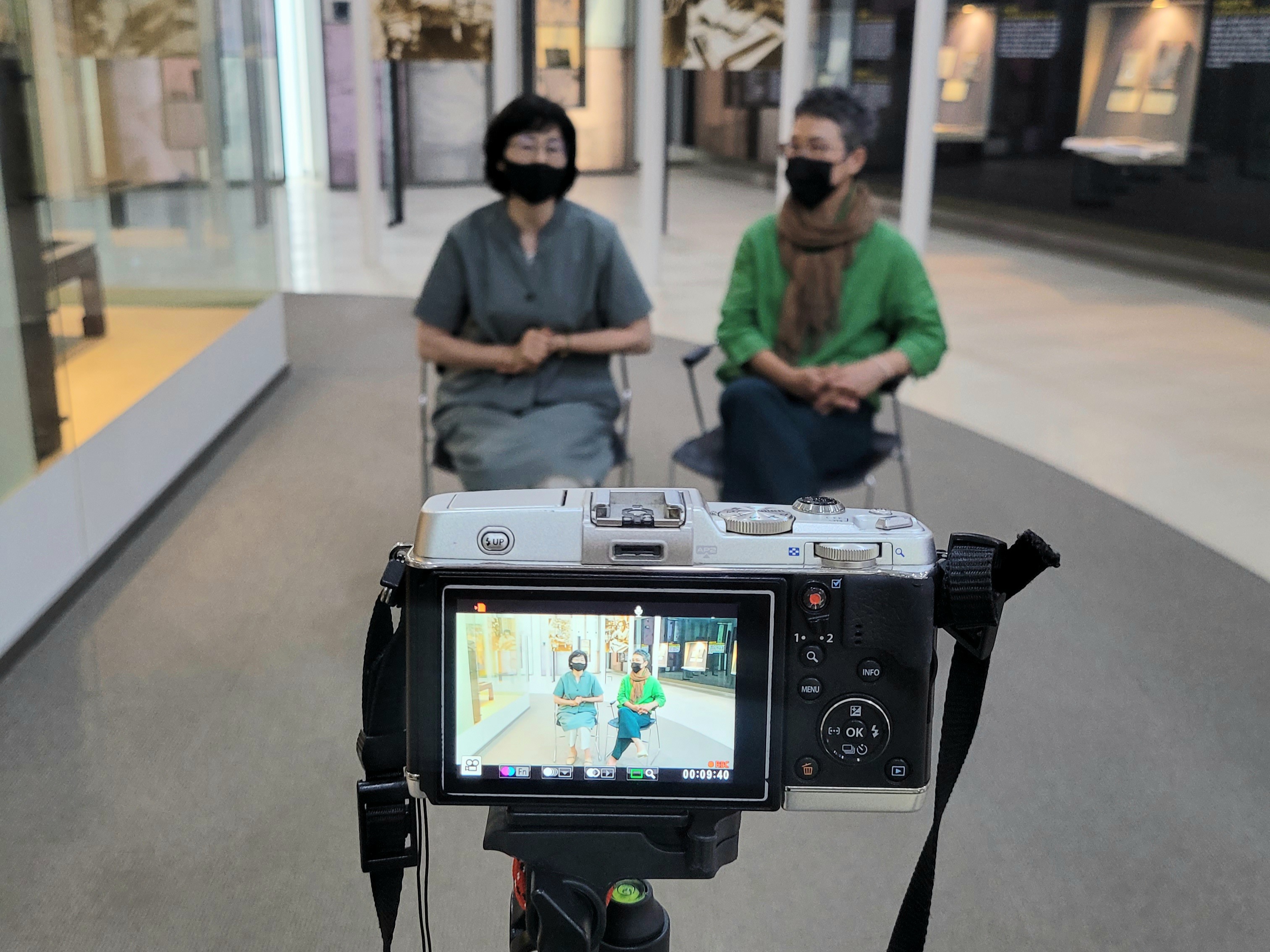 2022년 8월 18일에 진행된 찾아가는 문화예술교육 참여예술인 인터뷰 사진입니다